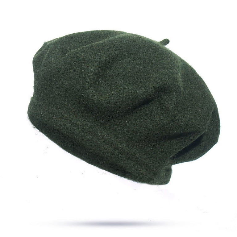 ZQUUVOU Women Wool Beret Hats Solid Color Classic Beanie  display picture 1