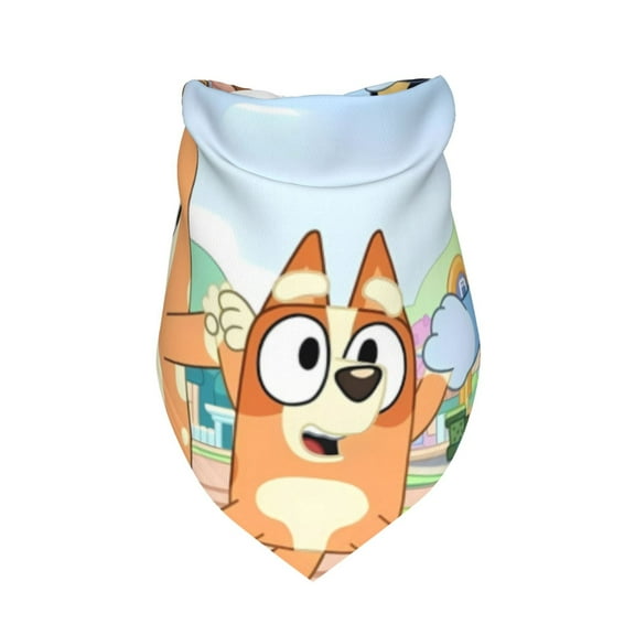 Gokiu Bluey for Dog Bandana 1 Pack Premium Durable Triangle Scarf Washable Dog Bandana Boy Birthday Suitable for Neutral Large Dogs