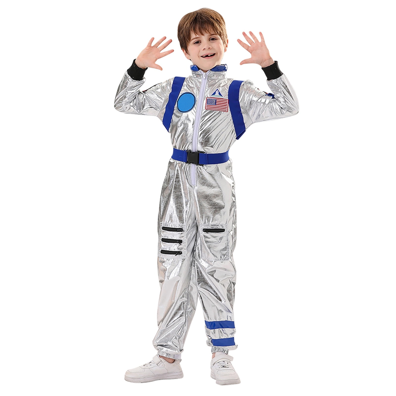 RMGVDSD Kids Astronaut Outfit for Boys Girls Space Jumpsuit Astronaut Carnival Onesie Performance Clothes Boys Jumpsuit Cute Infant Set