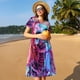 thumbnail image 4 of Disketp Neon Skull With Milkshake para Vestido de Manga Corta para Mujeres, Vestidos de Verano para Mujeres, Casual y Holgado para la Playa, 4 of 6