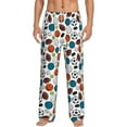thumbnail image 2 of Picia Color Balls Mens Soft Woven Cotton Elastic Waistband Sleep Pajama Pant Lounge Sleep Pant With Pockets And Drawstring-Large, 2 of 9