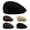 Black, variant on Newsboy Cap for Men Women Casual Retro Washed Cotton Ivy Berets Adjustable Classic Soft Comfortabl Flat Cap Navy Cabbie Driving Hunting Hats