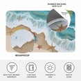 thumbnail image 3 of Ocean Crab Door Mat Indoor Outdoor, Beach Starfish Seashore Gradient Sea Waves Non Slip Welcome Mat with Rubber Backing, Absorbent Fabric Front Door Mats Entryway Rug for Home Patio Entrance 16"x24", 3 of 9