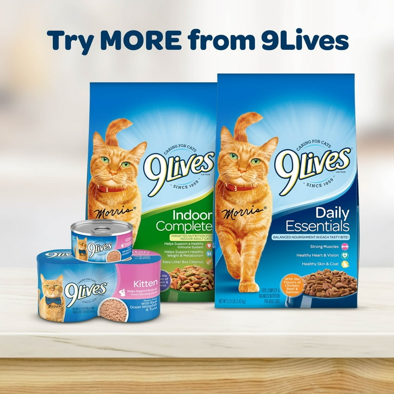 2 pack) 9Lives Kitten Essentials Chicken & Ocean Fish Dry Cat Food