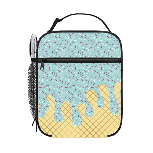 Ediodpoh Ice Sandwich Cake Insulated Lunch Bag Portable Food Container For Workers And Picnic Light Green