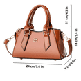 thumbnail image 2 of Bolsas De Tela Bolso De Hombro Xtellar cafe Para Mujer Cuero, 2 of 3
