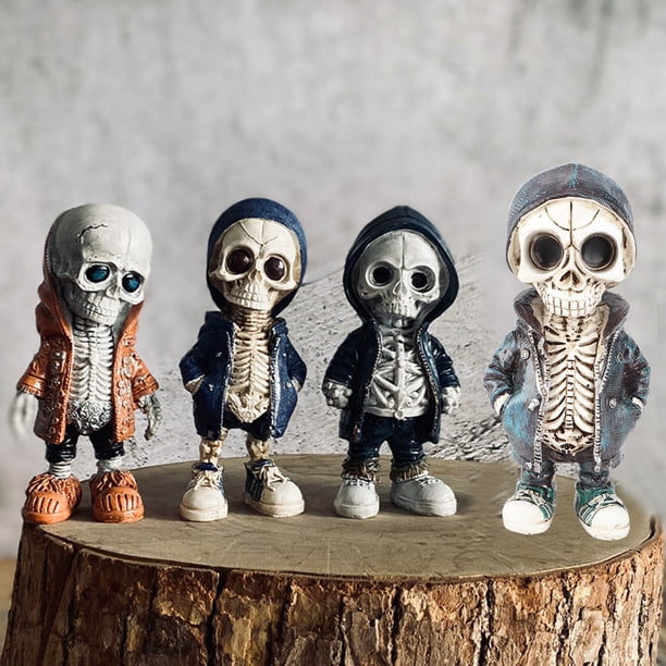 Geniales Figuras De Esqueletos, Exquisita Resina Decoraciones De Esqueletos Para Halloween Decoración De Calaveras Para El Hogar Regalos De Halloween Fiestas Escritorios