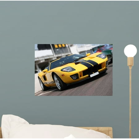 - Super Car Race Circuit Wall Mural Decal Sticker, Wallmonkeys Peel & Stick Vinyl Graphic (12 in W x 8 in H