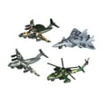 thumbnail image 1 of 4x Avion à Réaction en Alliage Moulé sous Pression en Métal Mécanisme à Rétrofriction Action à Rétrofriction Jouets de Combat Camouflage, 1 of 6
