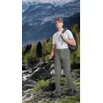 thumbnail image 6 of Hiauspor Hiking Cargo Pants for Men Convertible Zip Off with 5 Deep Pockets Elastic Waist Sage Green S, 6 of 7
