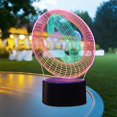 thumbnail image 1 of Colorful Gradient 3D Visual Stereo Light LED Remote Control Night Light, 1 of 5