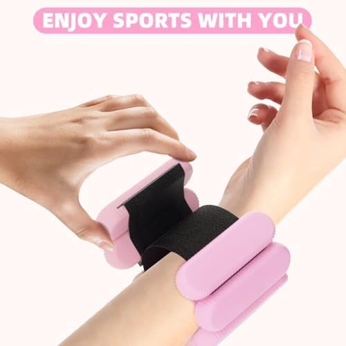 Jointown Adjustable Ankle Weights for Women Men,Wrist Weights set for Walking Running,1 Pair (1Lbs Each) Silicone Workout Weights for gym fitness, Jogging,yoga,pilates,strength training,physical