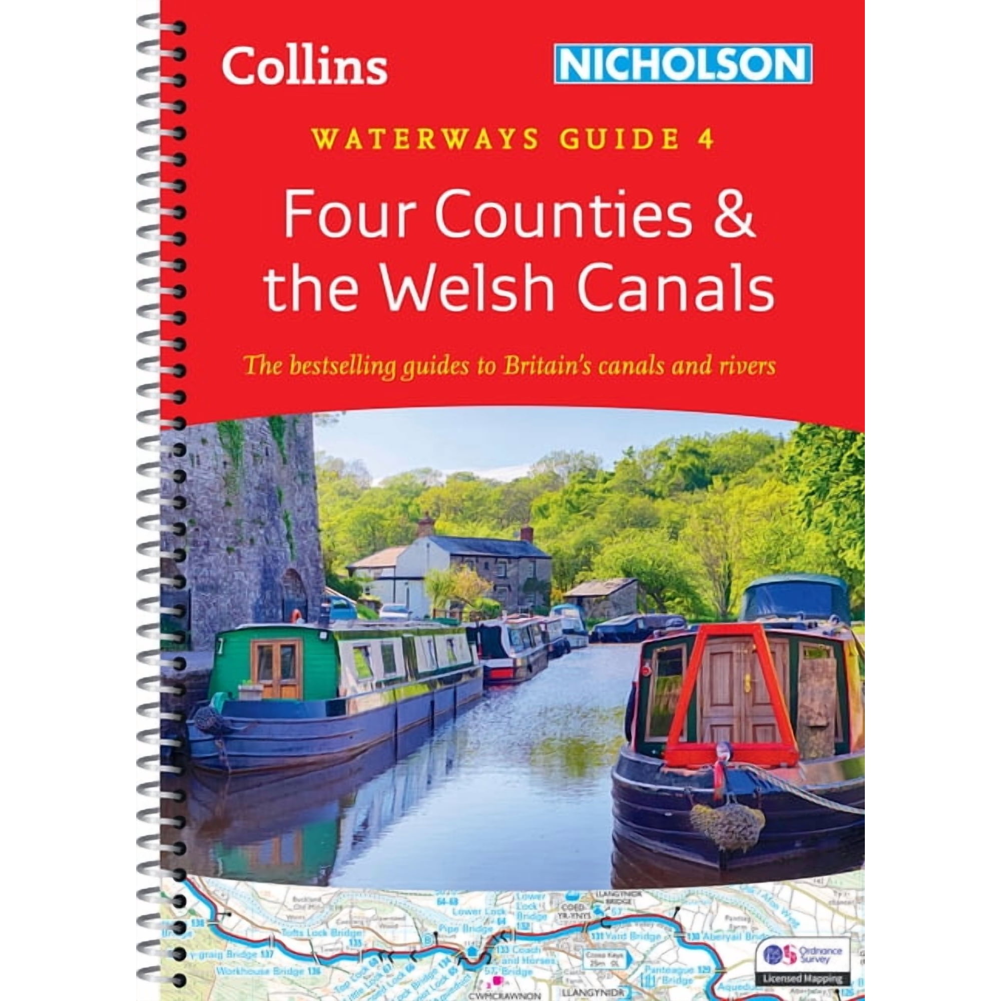 Four Counties and the Welsh Canals: For Everyone with an Interest in Britain's Canals and Rivers, (Spiral-Bound)