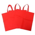 thumbnail image 1 of Raindrops 12 Pcs Sacs d'Achats Rouges Robustes en Tissu Non Tissé Sacs Fourre-Tout d'Épicerie Portatifs, 1 of 7