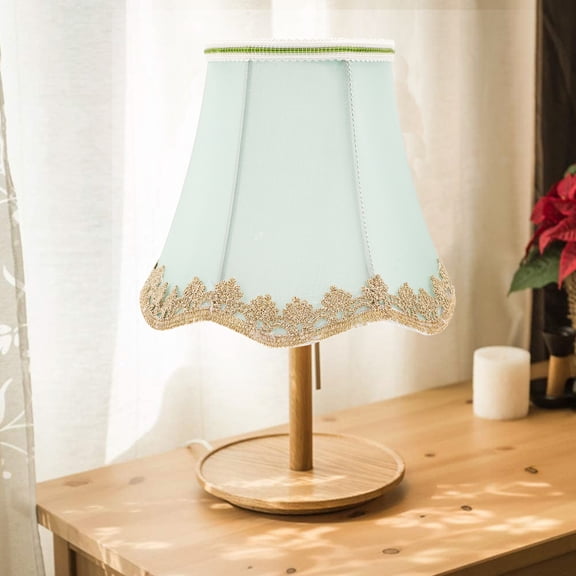 LITINKIMI Small Clip-On Bell Lampshade with Fabric Linen Cover, Fits Pointed Light Bulbs up to 5cm Diameter, Replacement Lamp Shade