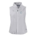 thumbnail image 2 of Women's Cutter & Buck Gray Houston Oilers Throwback Charter Eco Full-Zip Vest, 2 of 3