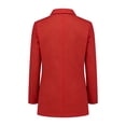 thumbnail image 3 of QHFBli Womens Blazer One Button Notched Lapel Suit Jackets Long Sleeve Lightweight Pocketed Blazer for Bussiness Casual, 3 of 3