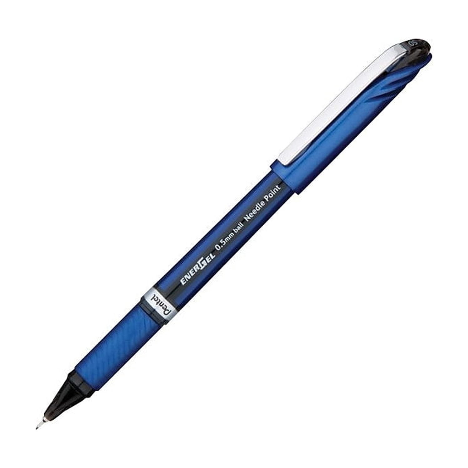 Pentel EnerGel NV Liquid Gel Pens, with Latex-Free Grip, Fine Point, 0.5 mm, Black Ink, 12 Count