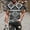Heather Green, variant on Azrian Shirt for Men's Fashion Summer Neckline T-shirt 3D Printing Pattern Short Sleeve