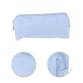 thumbnail image 4 of Unique Bargains 1 Pc Lady Portable Rectangle Makeup Bag for Vacation Light Blue Polyester, 4 of 6