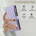 thumbnail image 5 of Zipper Wallet Case Compatible with Samsung Galaxy S21 Plus Case Wallet for Women, Card Holder & Crossbody Wrist Strap Stand PU Leather Case for Samsung Galaxy S21 Plus Phone Case - Lightpurple, 5 of 8