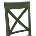 thumbnail image 5 of Duhome Solid Wood Dining Chair Set of 2, Cross Back Design, Comfortable and Durable for Dining Room,Green, 5 of 7
