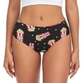thumbnail image 1 of Balery Popcorn Ropa Interior de Algodón para Mujer con Dibujo – Braguitas Cómodas y Elásticas, Estilo Clásico-3X-Large, 1 of 6