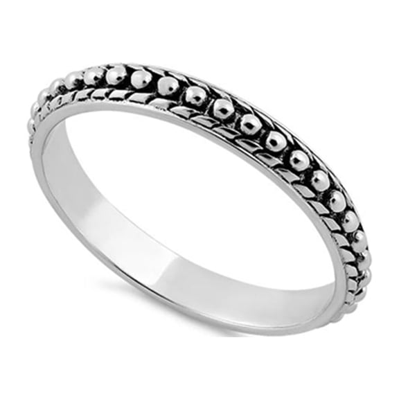 925 Sterling Silver Oxidized Platinum Plated Pebbles Statement Women Valentines Day Gifts Ring