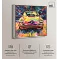 thumbnail image 2 of Porsche Aurora Vortex Canvas Graffiti Art by Art Remedy, Silver Frame, 12" x 12", 2 of 7