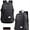 Black, variant on Rechargeable Casual Backpack