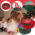 thumbnail image 2 of Christmas Wreath Storage Bag 30 Inch - 1 Pack Christmas Wreath Garland Storage Container with Dual Zipper & Handles, Wreath Storage Organizer Box Protect Xmas Ornaments Party Decorations, 2 of 7