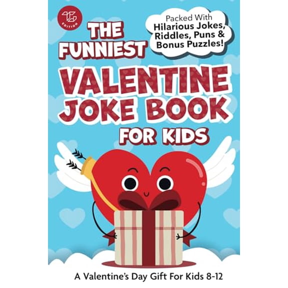Pre-Owned The Funniest Valentine Joke Book for Kids: Packed With Hilarious Jokes, Riddles, Puns & Bonus Puzzles! A Valentines Day Gift For Kids 8-12