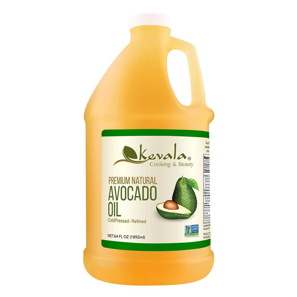 Kevala Premium Natural Avocado Oil, 1/2 Gallon (64 fl oz) - Walmart.com ...