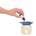 thumbnail image 3 of Blue Seashell On A White Base Oil Warmer, 3 of 4