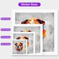 thumbnail image 5 of Watercolor Drip Bulldog Pop Art Colorful Portrait Artwork Vinyl Sticker Dog Lover Gifts Idea Waterproof Decal Art Decor - 01009, 5 of 5