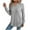 Gray, variant on Enjoytime Ladies Tops and Blouses Solid Color V-Neck Long Sleeves Fall Winter Shirts for Women Fashion Cute Trendy Clothes 2025 Black S