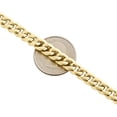 thumbnail image 3 of Real 10K Yellow Gold Hollow Miami Cuban Link Bracelet 7.50mm Box Clasp 9 Inch, 3 of 3