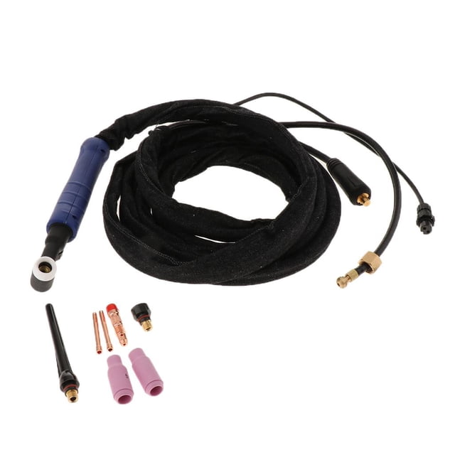 WP17FV (3.7M) Soldadura De Soplete Argón Arcoo Soldadura Tig Antorcha American Blue Vástago Cuadrado Accesorios Sunnimix Argon Arc Soldando la cabeza de la antorcha