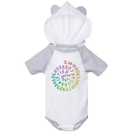 

Inktastic Pi Day Pi Numerals in Rainbow Spiral Gift Baby Boy or Baby Girl Bodysuit