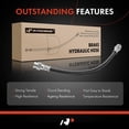thumbnail image 6 of A-Premium Rear Driver or Passenger Brake Hydraulic Hose Compatible with Select Ford and Mazda Models - Probe MX6 1993-1997, 626 1993-2002, Protege 1996-1998 - Replace# BC1D43810, 6 of 8