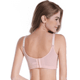 thumbnail image 2 of BIMEI Mastectomy Bra with Pockets for Breast Prosthesis Women's Full Coverage Wirefree Everyday Bra 8699,Pink, 34B, 2 of 7