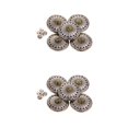 thumbnail image 4 of Toystoory 5pcs Round Turquoise Buttons Screw Back For Bag Wallet Saddle Type1, 4 of 6