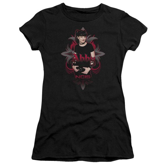 Trevco Ncis-Abby Gothic - Short Sleeve Junior Sheer Tee - Black- Extra Large