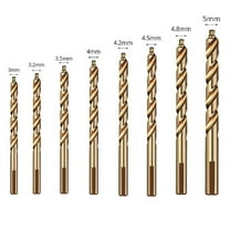 8PCS 3-5mm M35 Cobalt Straight Step Drill Bits Hole Cutter For Stainless Steel Power Tools Drill Bits Accessory In Stock
