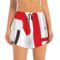 thumbnail image 2 of Balery HOHOHO Christmas Pantalones cortos deportivos para mujer con forro y dos bolsillos, elásticos, para entrenamiento, gimnasio, yoga-XX-Large, 2 of 7