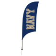 thumbnail image 1 of Showdown Displays 810028NAVY-002 7.5 ft. Navy Midshipmen Razor Feather NCAA Flag with Spike Base - No.002, 1 of 1
