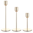 thumbnail image 1 of Bearachild 3 unids/set candelabro estilo europeo pies altos candelabros de Metal Simple dorado boda Bar fiesta sala de estar decoración del hogar Decoración del hogar Bearachild HA008317-00B, 1 of 6
