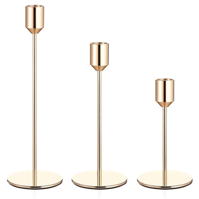 Bearachild 3 unids/set candelabro estilo europeo pies altos candelabros de Metal Simple dorado boda Bar fiesta sala de estar decoración del hogar Decoración del hogar Bearachild HA008317-00B