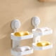 thumbnail image 2 of Billuyoard Caja de pared con soporte para jabón, de ducha de 2 capas, escurridor extraíble hueco sin taladro, estuche impermeable, Juegos de accesorios de baño Una sola capa, 2 of 6