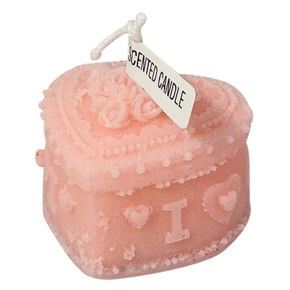 MXTPOV Scented Candles, Embossed Rose Jewelry Box Candles, Gifts for Women, , Delicate Heart Candles for Valentine's Day Wedding Birthday, Home Decor